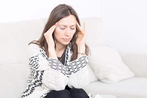 Young Woman Handling Headaches
