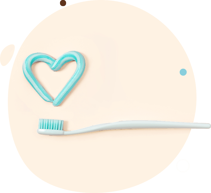 Heart Shaped Toothpaste with Toothbrush